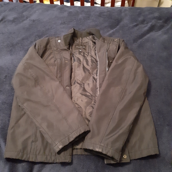 Structure Faux Leather Mens Moto Jacket Large - Picture 7 of 9